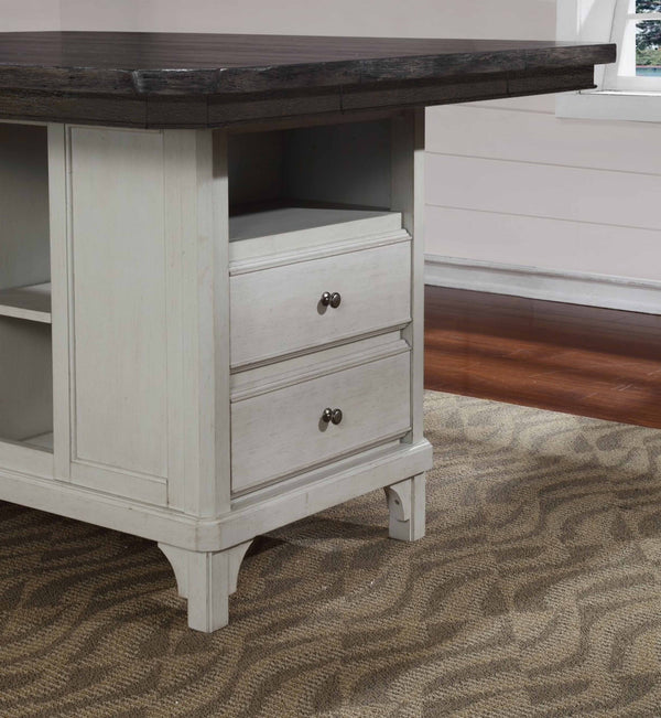 Mystic Island 5Piece Extendable (30"48") Kitchen Island Dining Set peter andrews