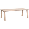 Diego Outdoor Dining Table Base in Gray Teak
