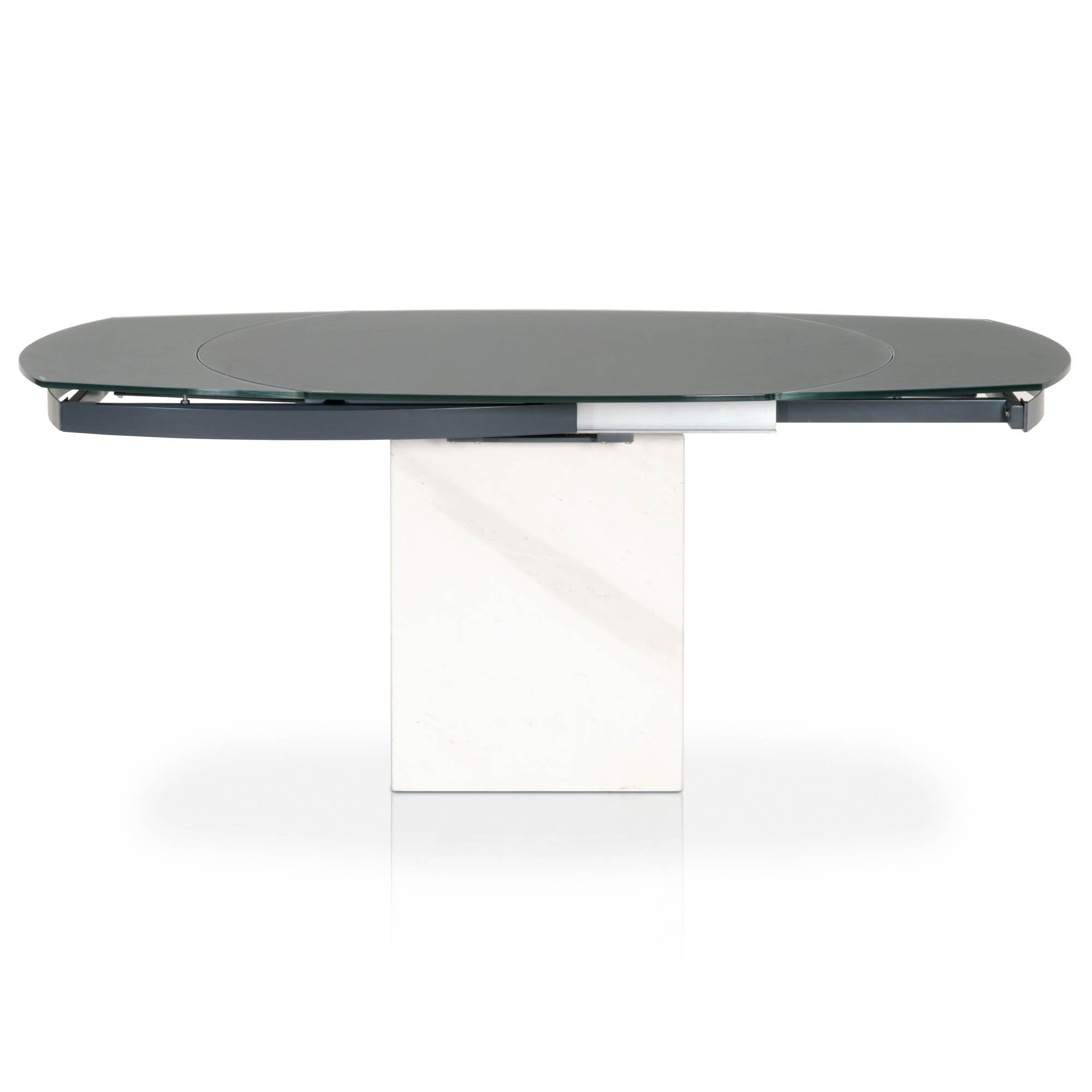 Era Extension Dining Table in White Marble Base