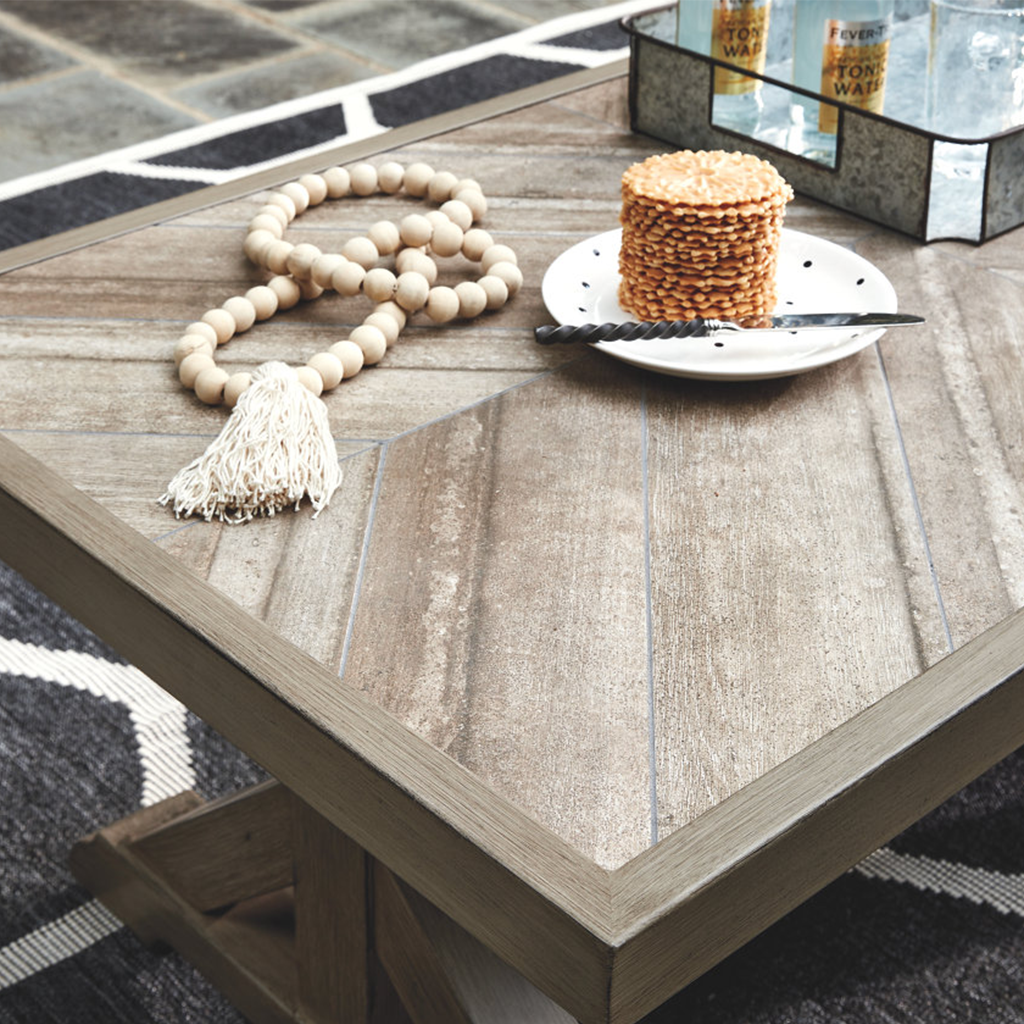 Fire Island Mist 48&quot; Outdoor Coffee Table