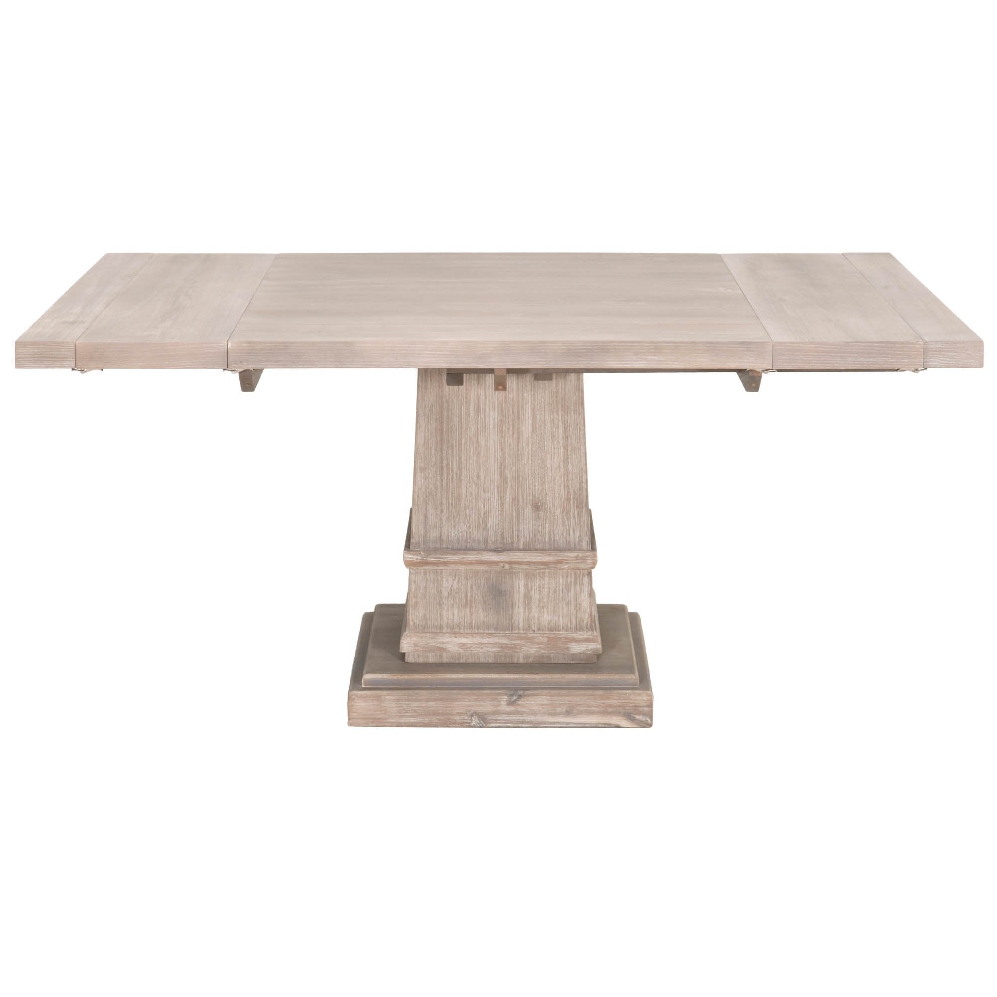 Hudson 44" Square Extension Dining Table in Natural Gray