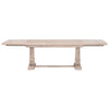 Hudson Extension (78-110&quot;) Dining Table in Wire Brushed Natural Gray