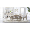 Hudson Extension (78-110&quot;) Dining Table in Wire Brushed Natural Gray