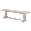 Hudson Large Dining Bench in Natural Gray