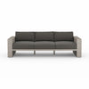 Leroy Outdoor Sofa - 96&quot; - Grey/Charcoal