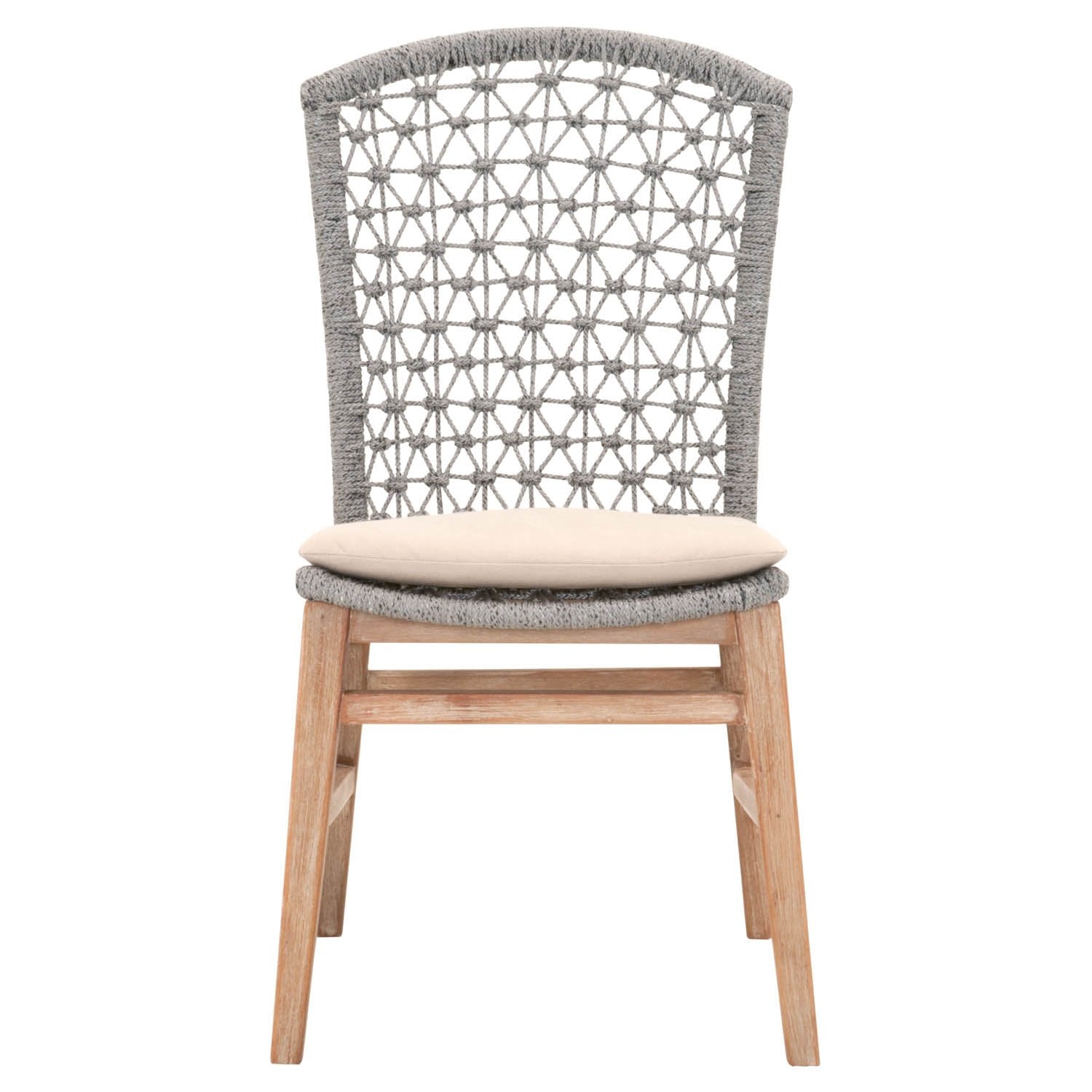 Lace Dining Chair (Set of 2) in Platinum Rope