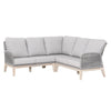 Loom Outdoor Modular LF 2-Seat Sofa in Platinum Rope