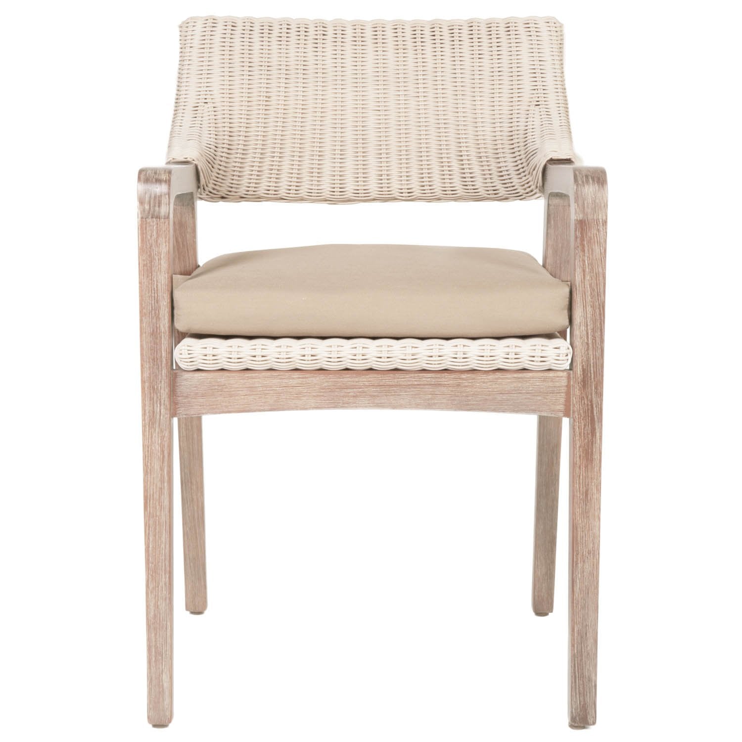 Lucia Arm Chair in 3MM White Wash