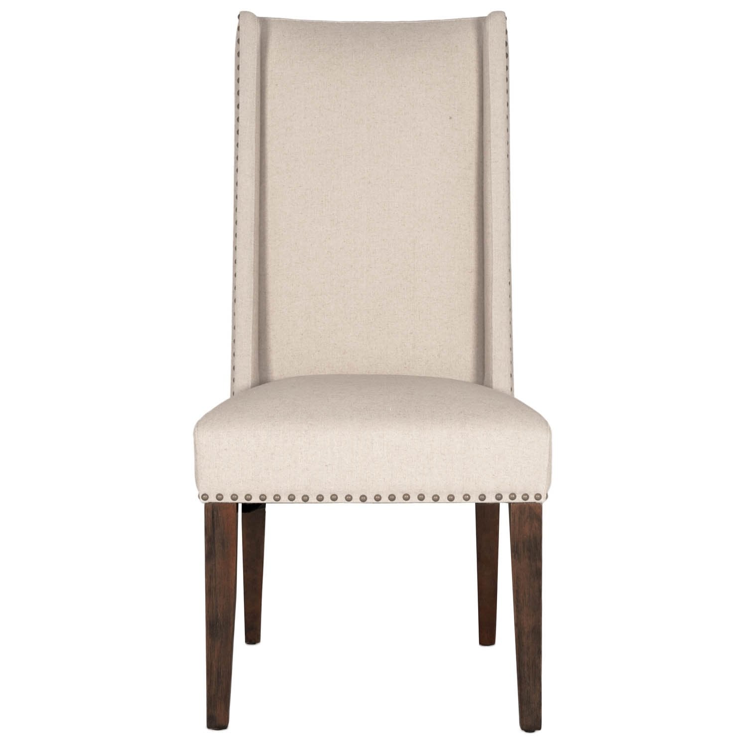 Morgan Dining Chair (Set of 2) in Natural Fabric,  Rustic Java