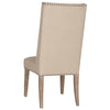 Morgan Dining Chair (Set of 2) in Natural Fabric,  Stone Wash