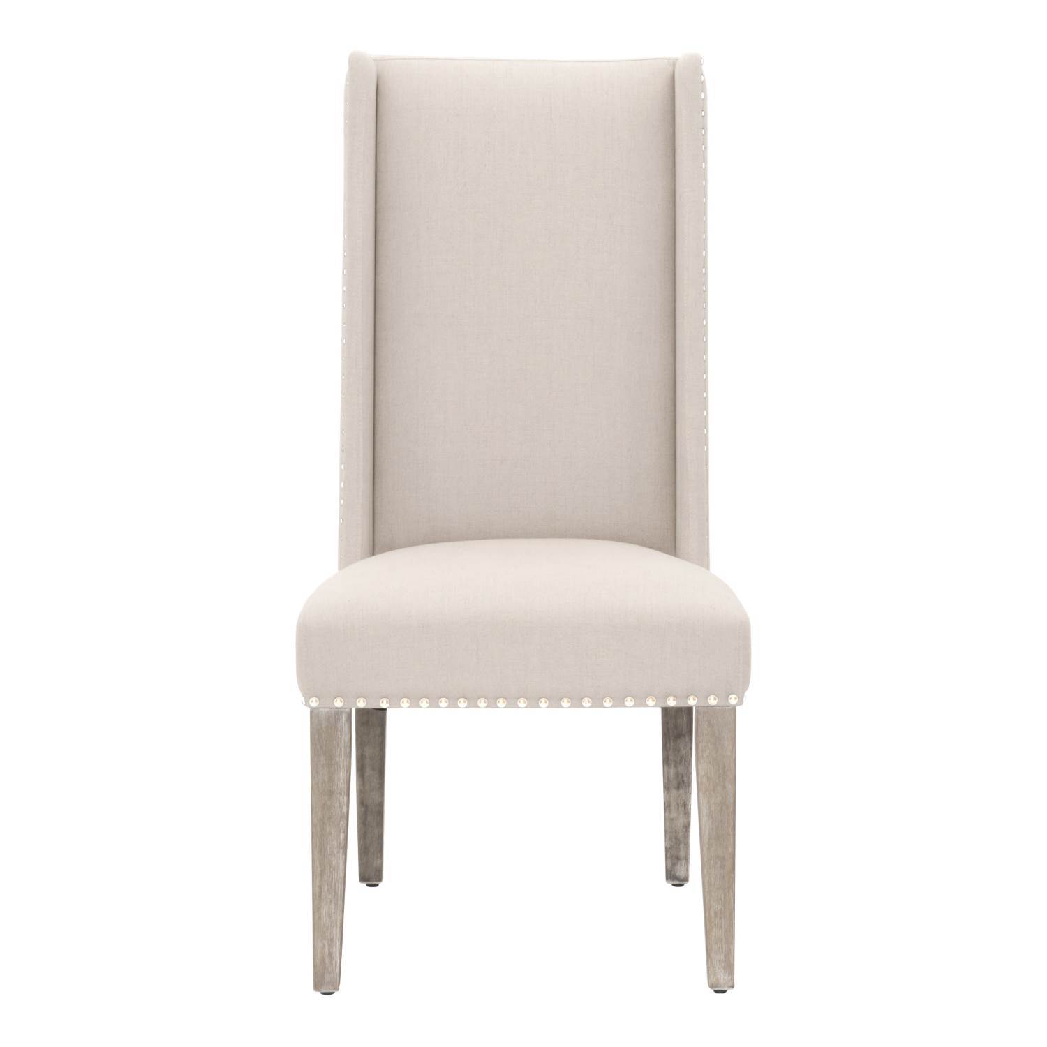 Morgan Dining Chair (Set of 2) in Stone Linen