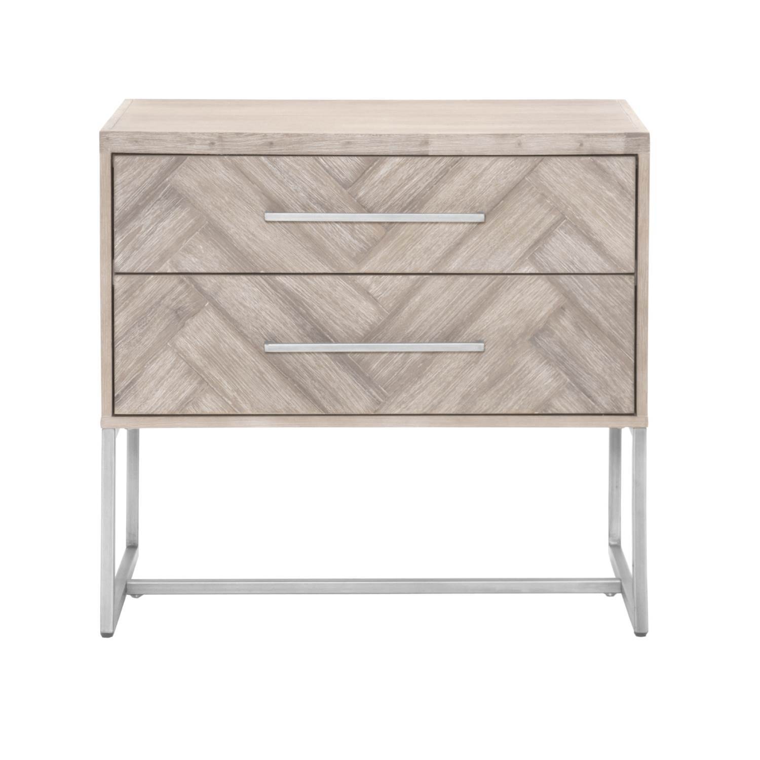 Mosaic Nightstand in Natural Gray