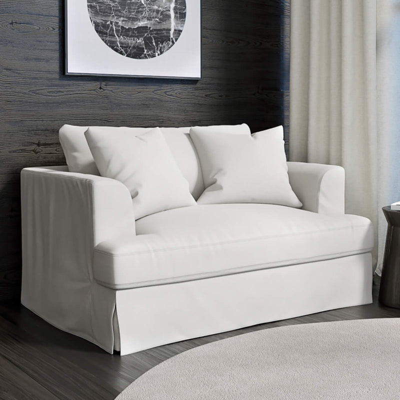 Peyton Pearl Slipcover Chair and a Half