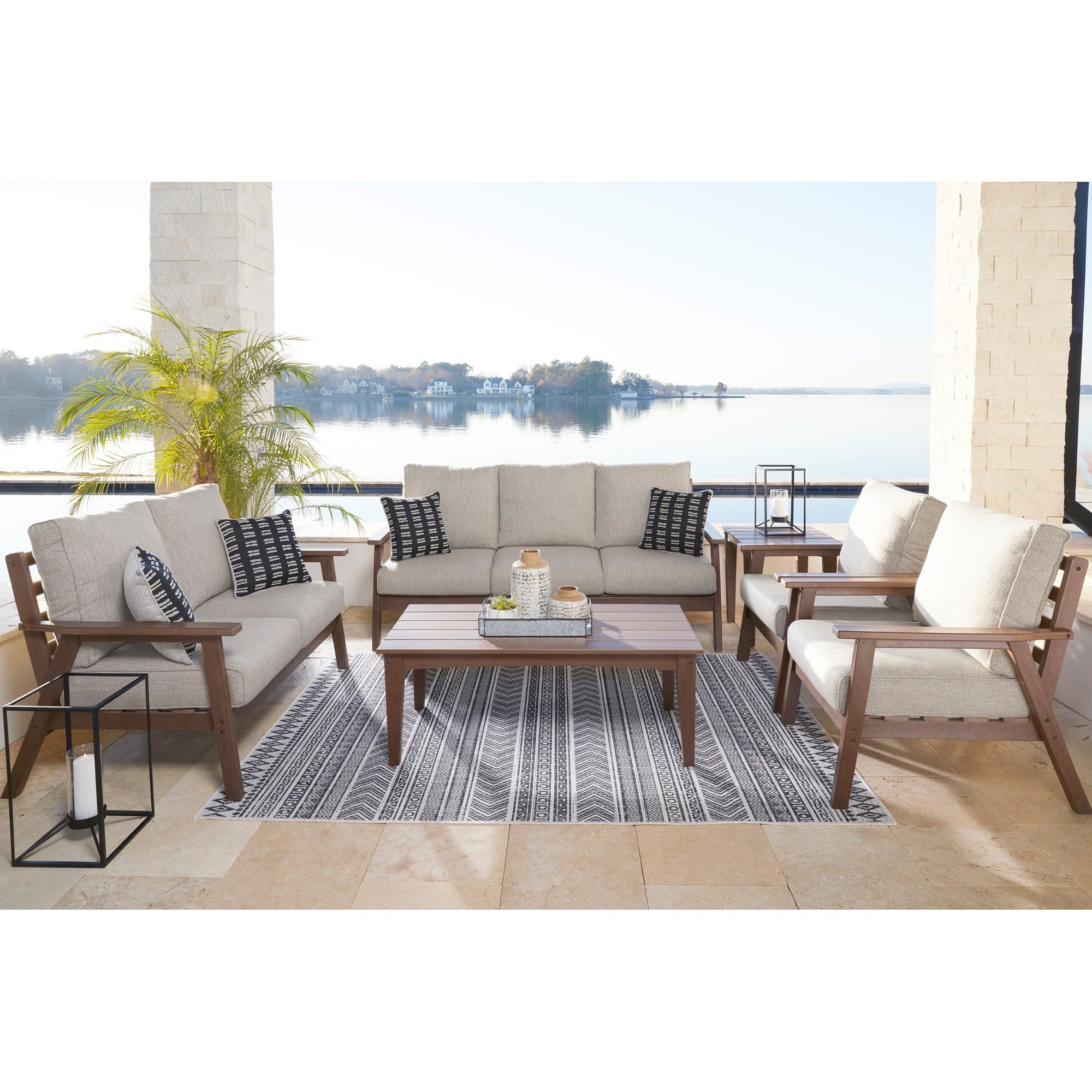 Poly Redwood Outdoor Deep Seating Sets