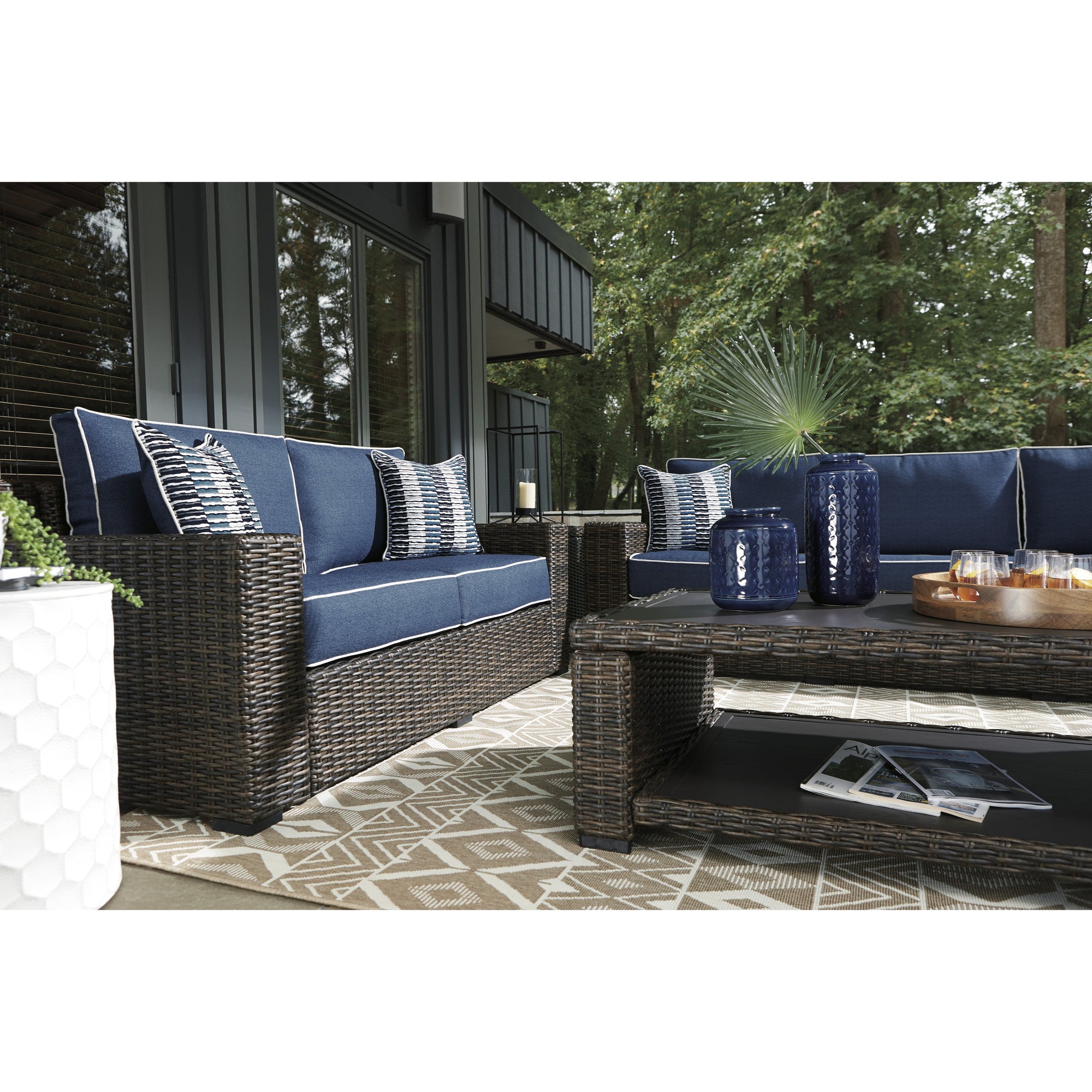 Sag Harbor Outdoor 70&quot; Loveseat