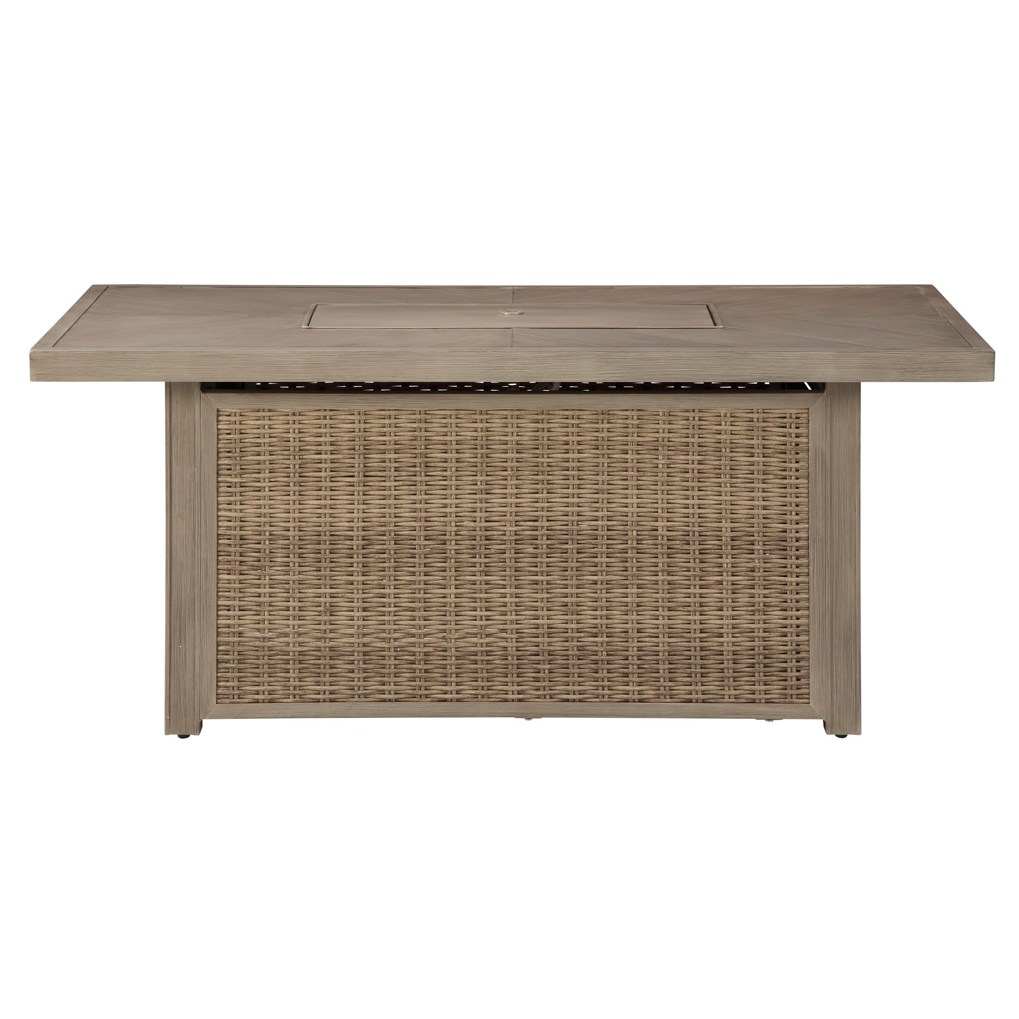 Fire Island Mist Outdoor 58&quot; Firepit Table