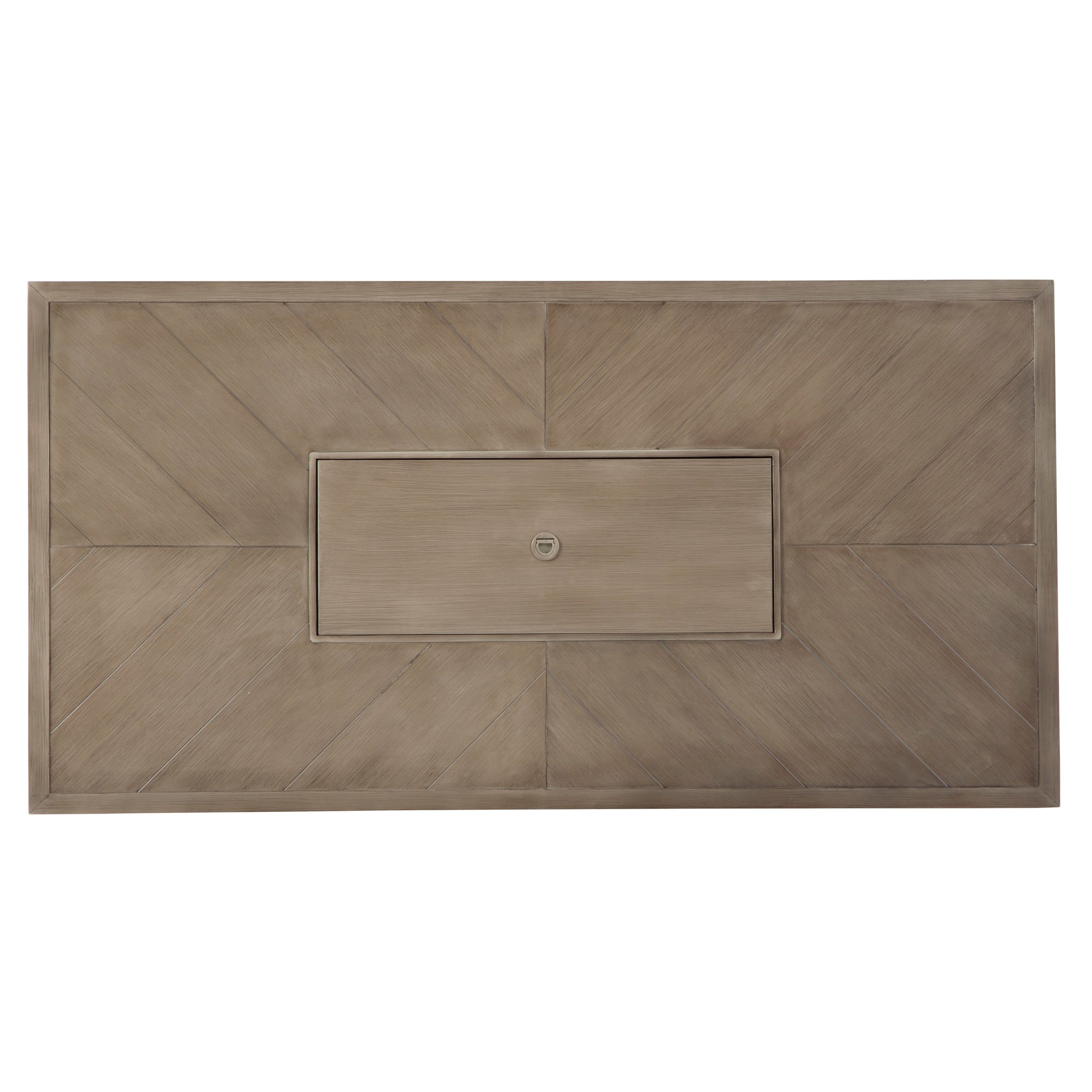 Fire Island Mist Outdoor 58&quot; Firepit Table