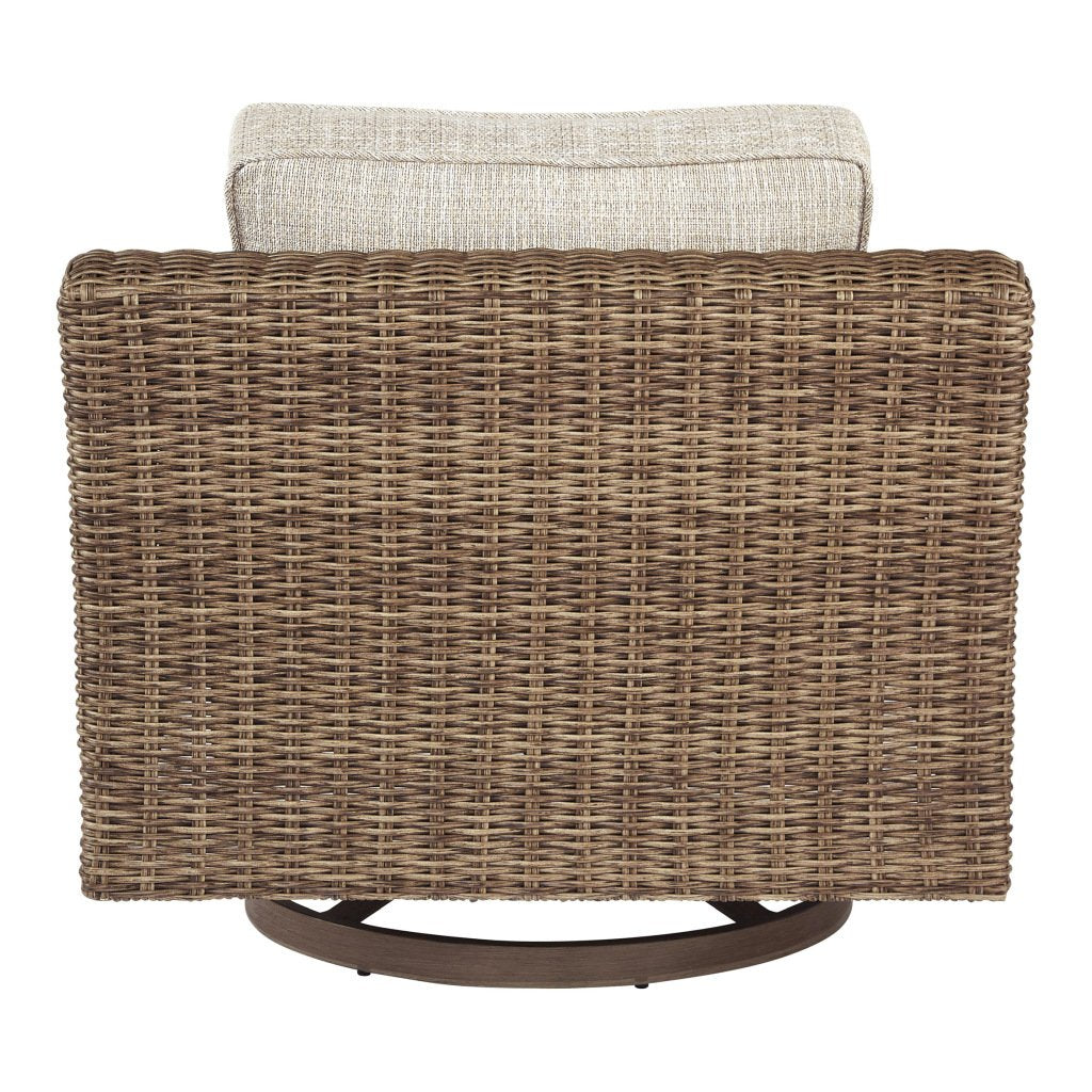 Fire Island Mist 3-Pc Swivel Outdoor Seating Set (59&quot; Loveseat +2 Swivel Rockers)