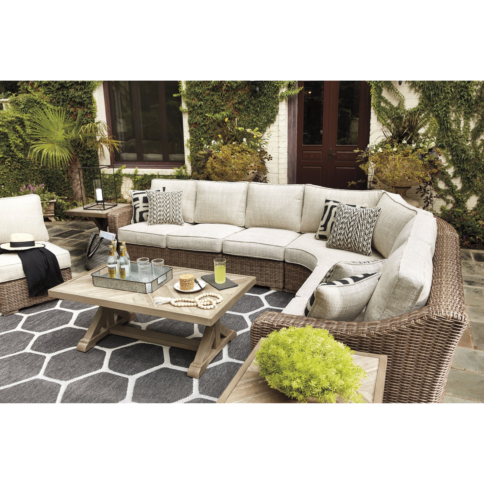 Fire Island Mist Outdoor Sectional Sets