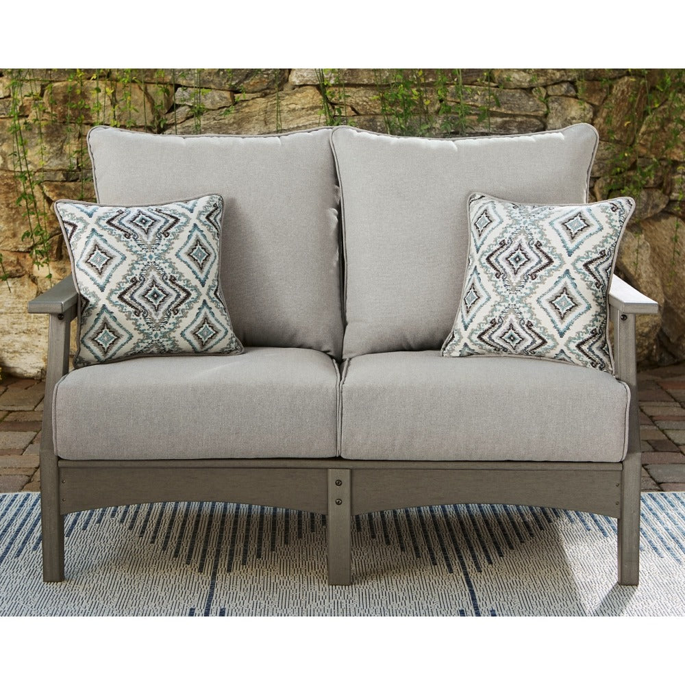 Poly Grey Outdoor 54&quot; Loveseat