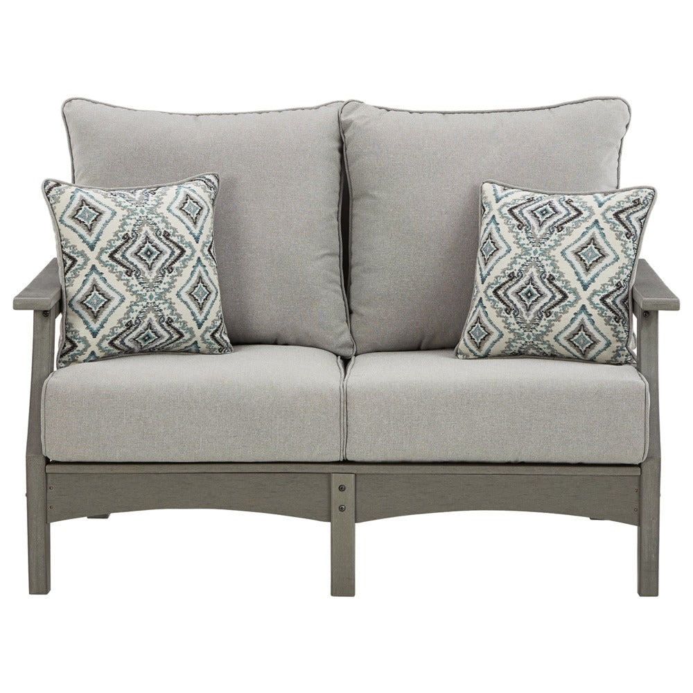Poly Grey Outdoor 54&quot; Loveseat