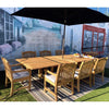 Teak Banquet 88-118&quot; Extendable  Outdoor Patio Dining Table