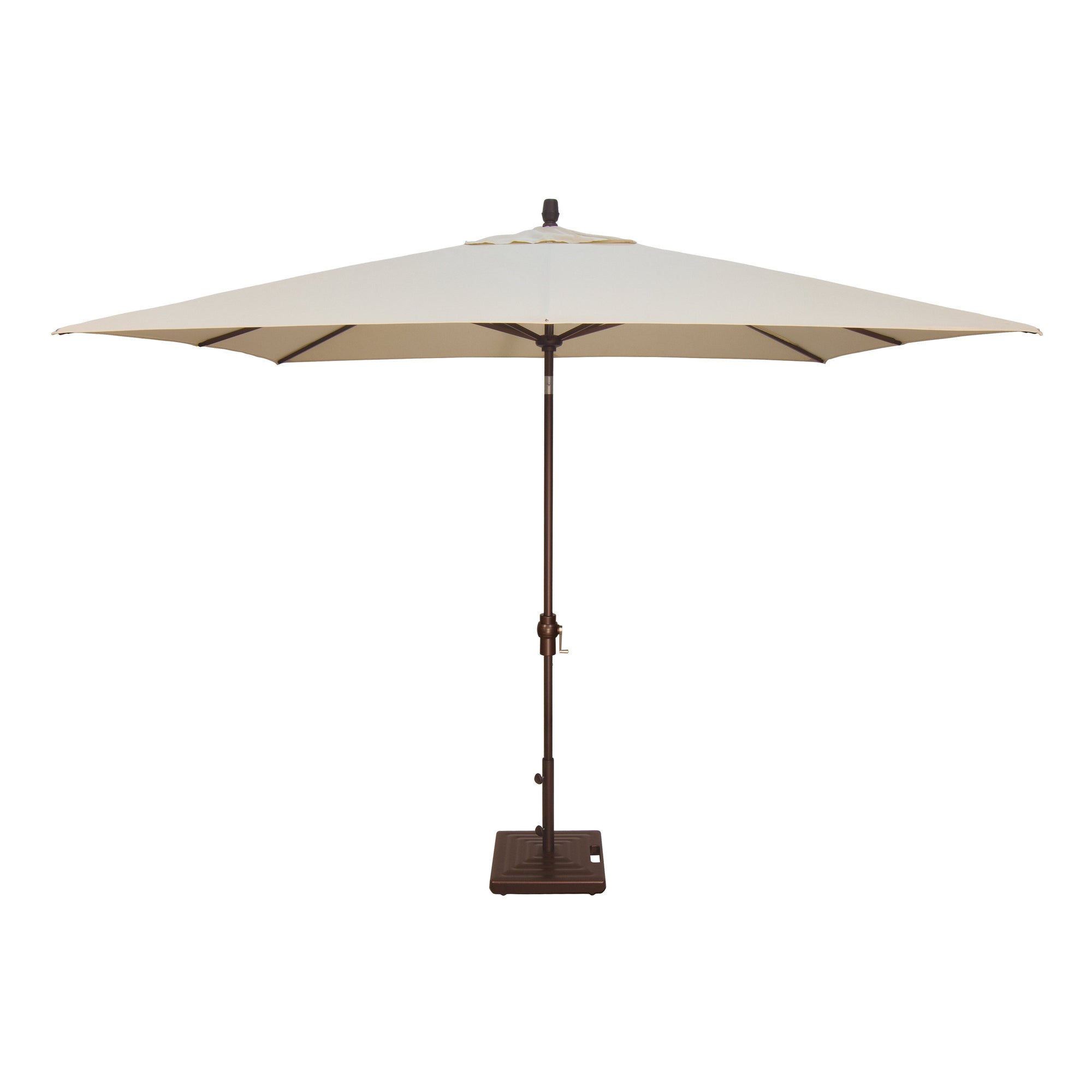 Treasure Garden 8x10 ft Outdoor Patio Umbrella (Rectangular, High-Performance, Auto-Tilt)
