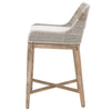 Tapestry Counter Stool in Taupe &amp; White Flat Rope