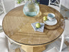 Nantucket Round Dining Table w/Glass Top 54&quot;