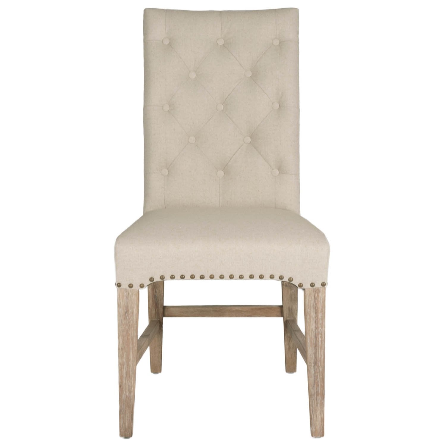 Wilshire Dining Chair (Set of 2) in Natural Fabric,  Stone Wash