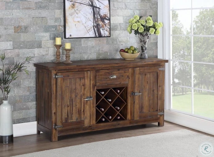 Rustic Solid Acacia 71" Server