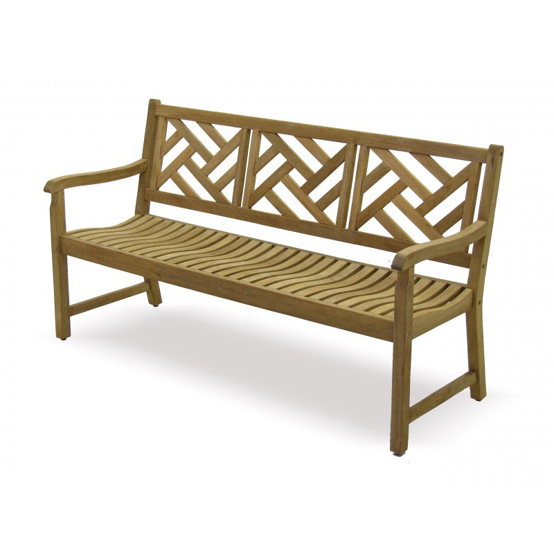 Alor Solid Teak 60" 3-Seat Outdoor Bench