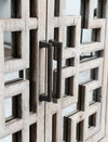 Arley 98&quot; Mirrored Reclaimed 6 Door Wood Sideboard