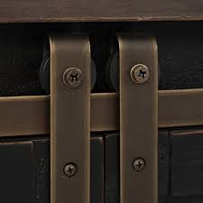 Loft 70&quot; Black Barn Door Server