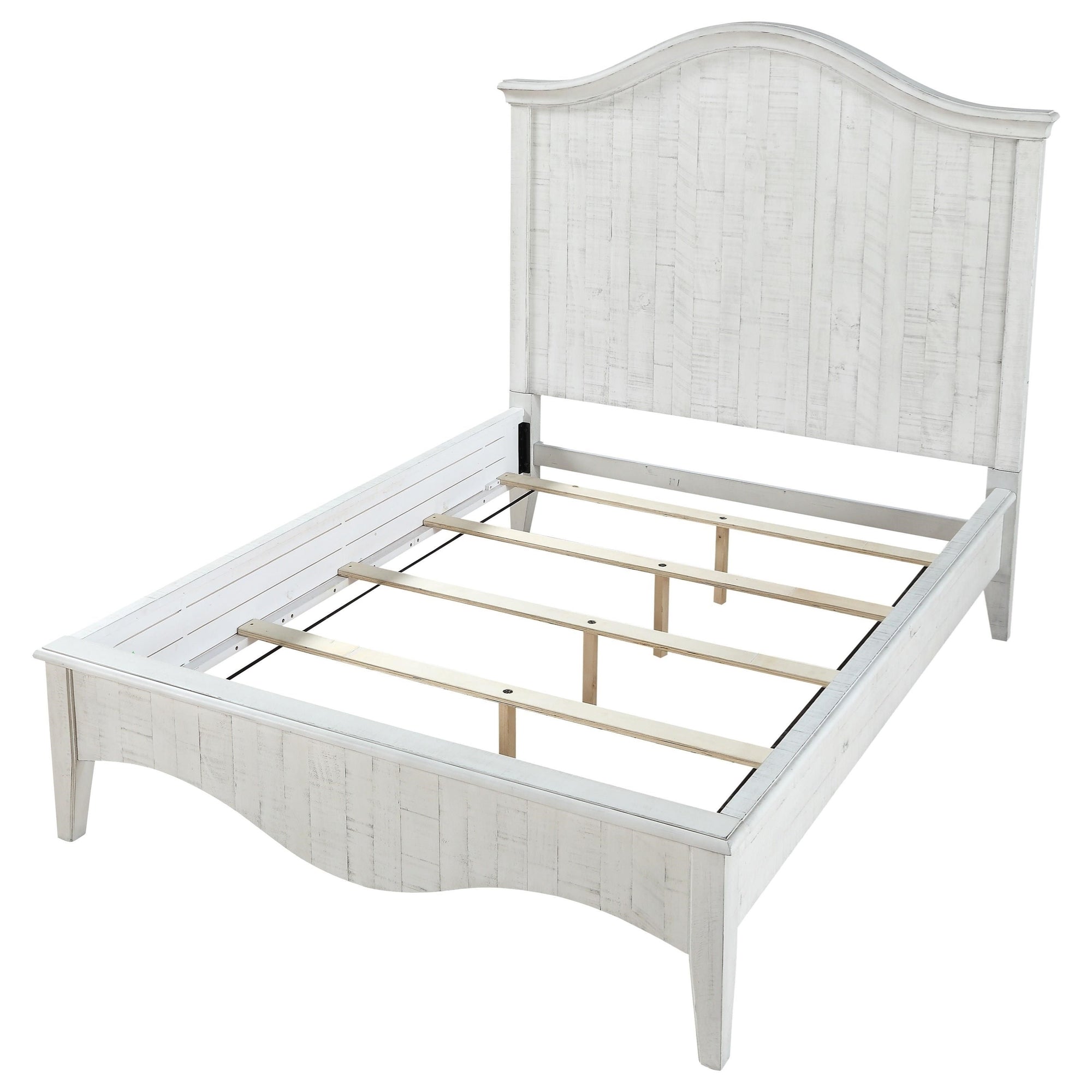 Cottage White Queen Bed Solid Pine