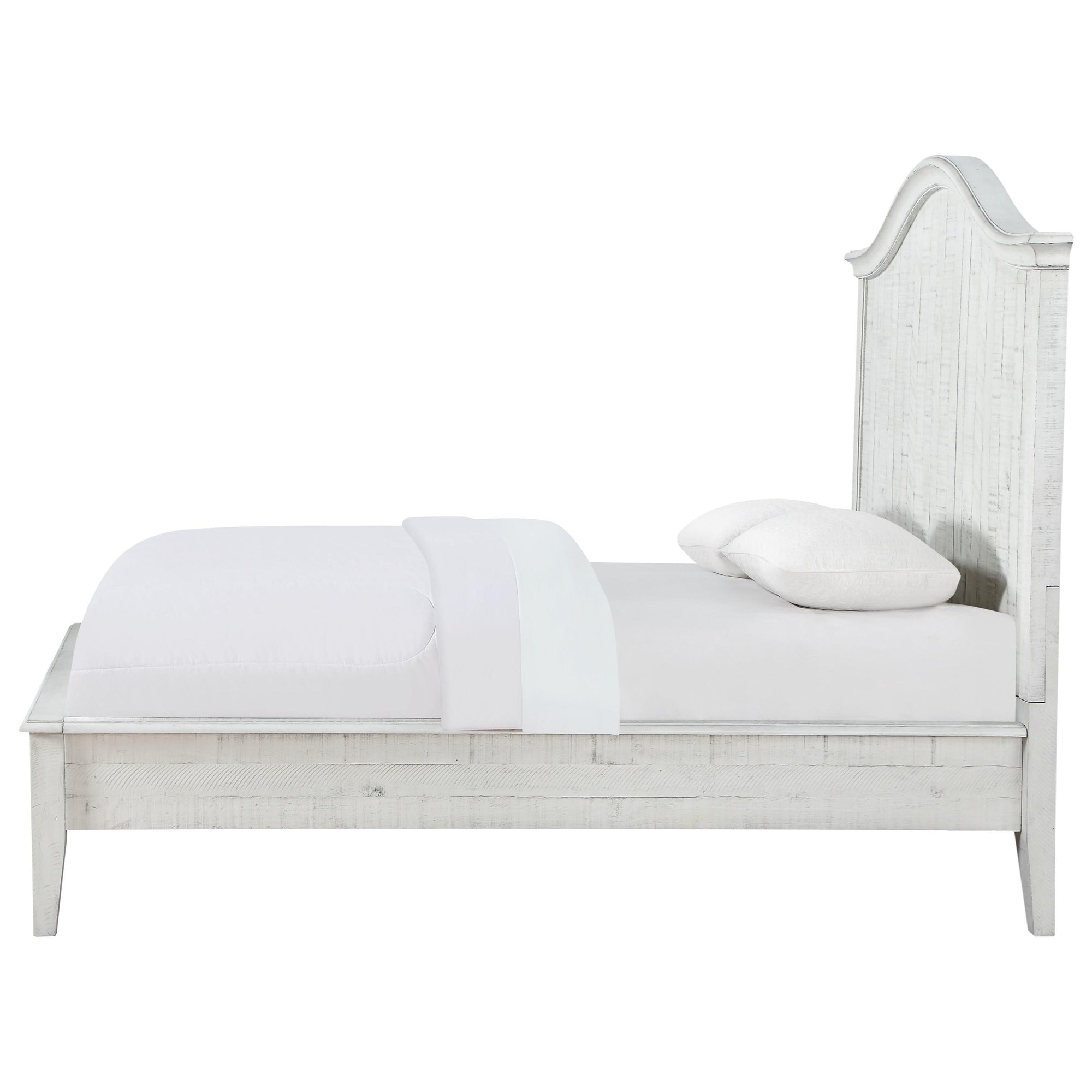 Cottage White Queen Bed Solid Pine