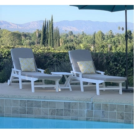 Outdoor Chaise Lounge Polywood Coastal Chaise Polywood Nautical