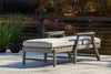 Poly Grey Outdoor Pool Chaise with Cushion