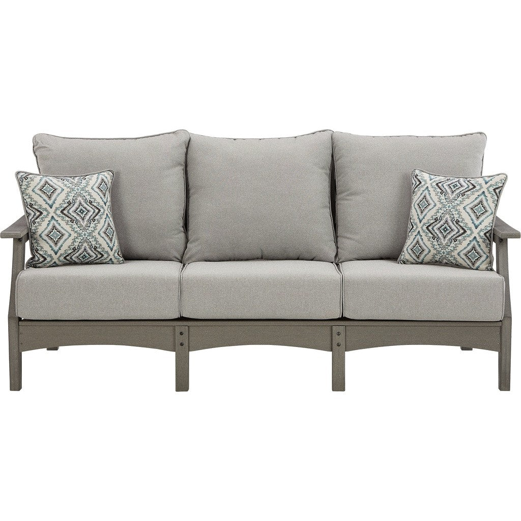 Poly Grey  78&quot; Outdoor Sofa