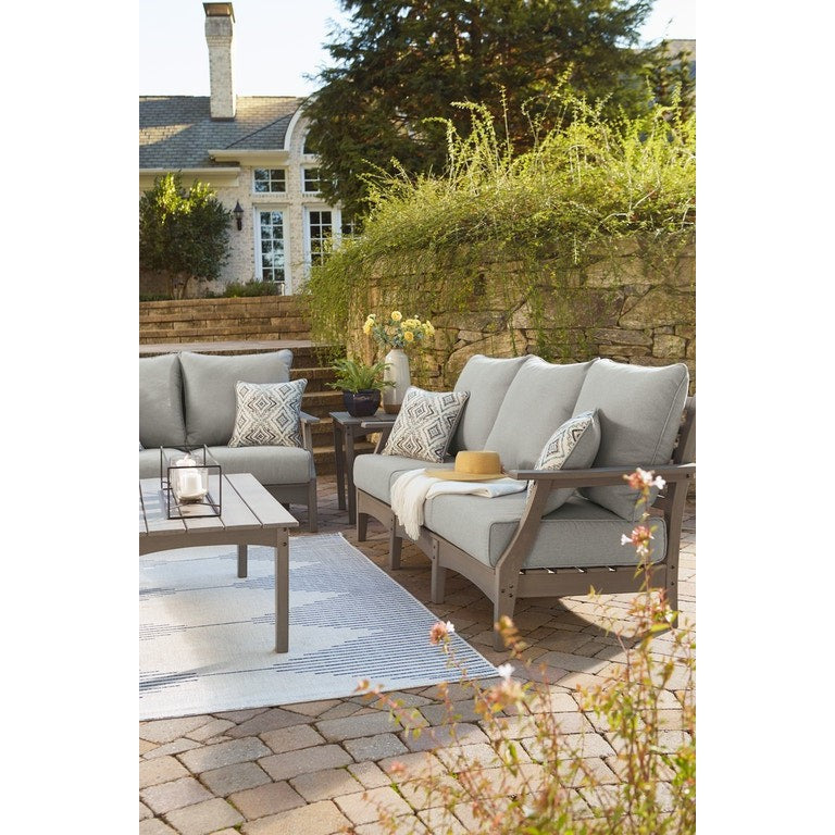 Poly Grey  78&quot; Outdoor Sofa