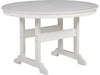 Poly White 48&quot; Round Outdoor Dining Table