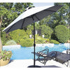 9-Foot Hexagonal Basic Push-Tilt Outdoor Patio Umbrella
